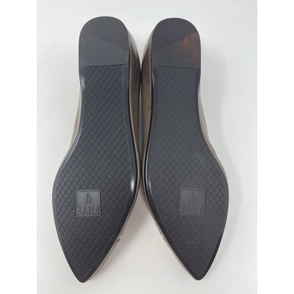 FRYE- Alicia Ballet Flats Women's Size 8M Brown Excellent condition $167 - Picture 10 of 11